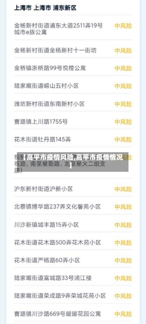 【高平市疫情风险,高平市疫情情况】