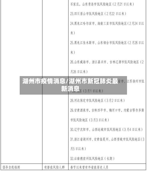 湖州市疫情消息/湖州市新冠肺炎最新消息-第2张图片