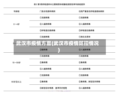 武汉市疫情方面(武汉市疫情防控情况)