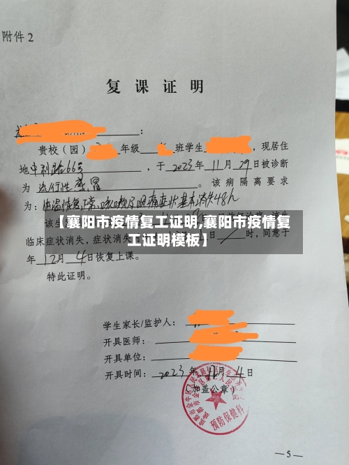 【襄阳市疫情复工证明,襄阳市疫情复工证明模板】-第3张图片