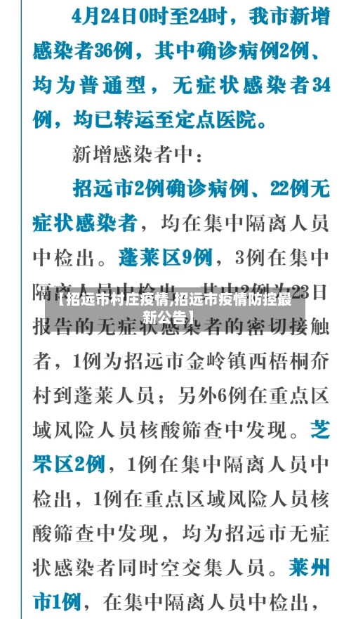 【招远市村庄疫情,招远市疫情防控最新公告】-第3张图片