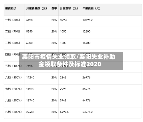 襄阳市疫情失业领取/襄阳失业补助金领取条件及标准2020