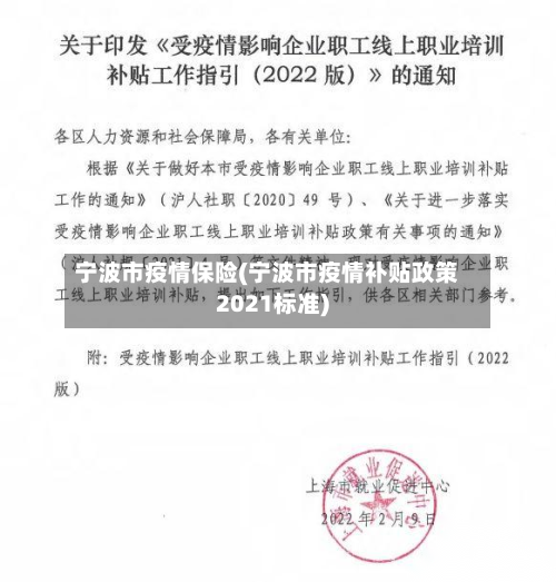 宁波市疫情保险(宁波市疫情补贴政策2021标准)-第2张图片