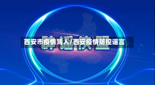 西安市疫情骂人/西安疫情防控谣言-第2张图片