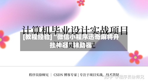 [教程经验]“微信小程序迅奇麻将开挂神器”辅助器-第3张图片