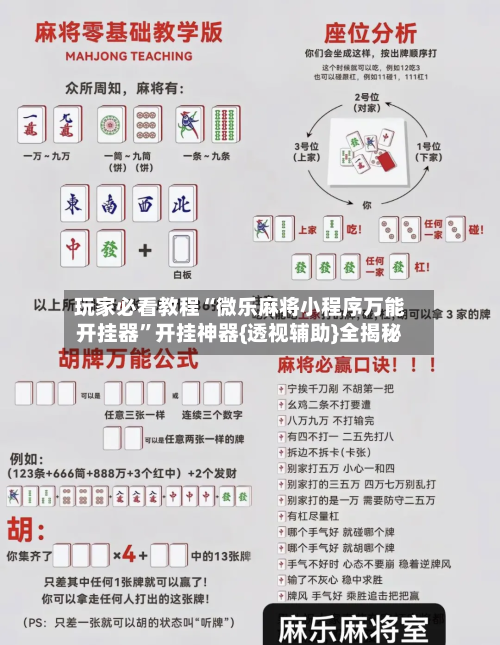 玩家必看教程“微乐麻将小程序万能开挂器”开挂神器{透视辅助}全揭秘-第2张图片