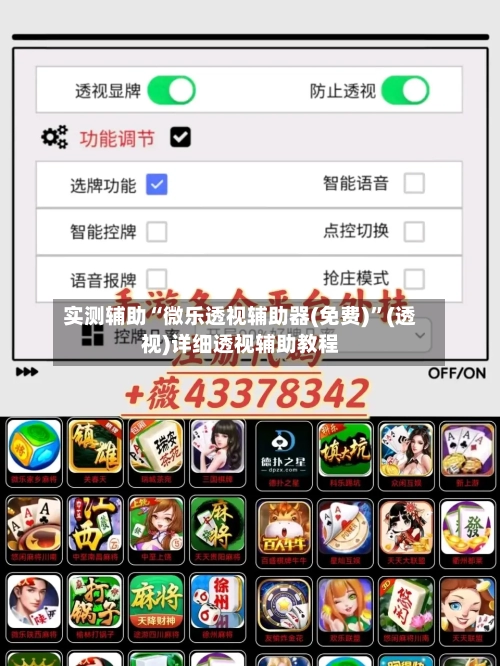 实测辅助“微乐透视辅助器(免费)”(透视)详细透视辅助教程-第2张图片