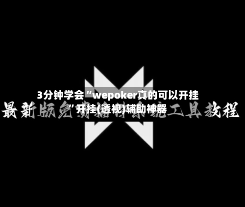 3分钟学会“wepoker真的可以开挂”开挂(透视)辅助神器-第3张图片