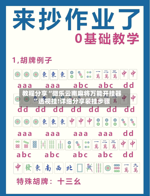 教程分享“微乐云南麻将万能开挂器”透视挂!详细分享装挂步骤-第3张图片