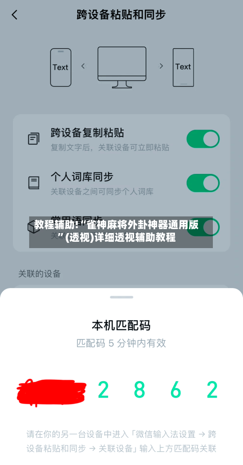 教程辅助!“雀神麻将外卦神器通用版”(透视)详细透视辅助教程-第3张图片