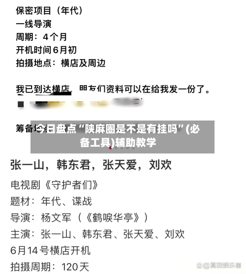 今日盘点“陕麻圈是不是有挂吗”(必备工具)辅助教学-第2张图片