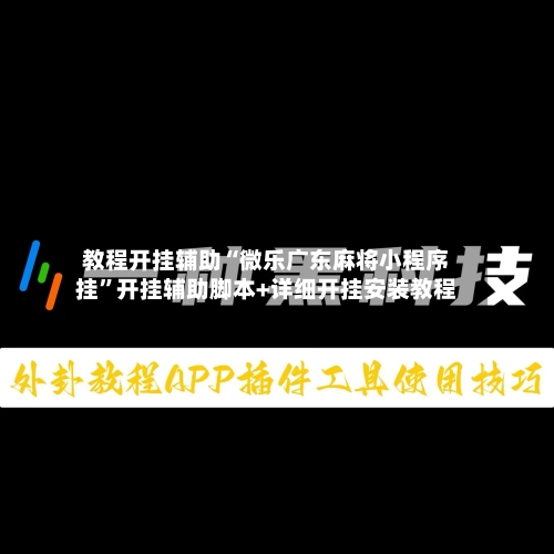教程开挂辅助“微乐广东麻将小程序挂”开挂辅助脚本+详细开挂安装教程-第2张图片