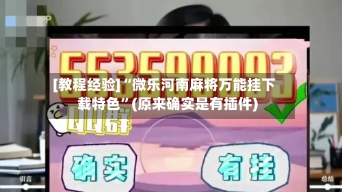 [教程经验]“微乐河南麻将万能挂下载特色”(原来确实是有插件)-第3张图片