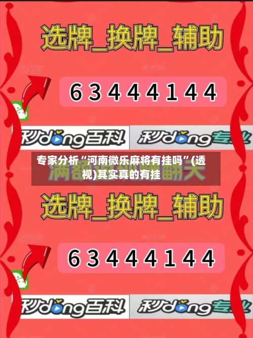 专家分析“河南微乐麻将有挂吗	”(透视)其实真的有挂-第2张图片