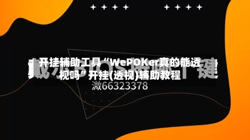 开挂辅助工具“WePOKer真的能透视吗	”开挂(透视)辅助教程-第3张图片