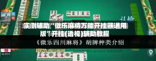 实测辅助“微乐麻将万能开挂器通用版”开挂(透视)辅助教程-第2张图片