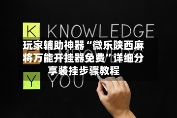 玩家辅助神器“微乐陕西麻将万能开挂器免费”详细分享装挂步骤教程-第2张图片