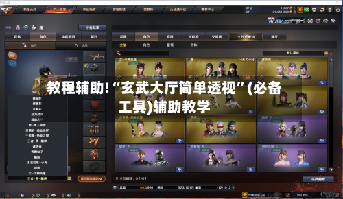 教程辅助!“玄武大厅简单透视”(必备工具)辅助教学-第2张图片