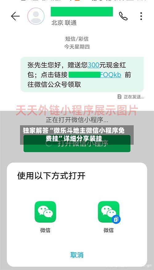 独家解答“微乐斗地主微信小程序免费挂”详细分享装挂-第2张图片