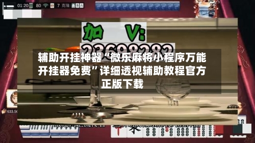 辅助开挂神器“微乐麻将小程序万能开挂器免费”详细透视辅助教程官方正版下载-第2张图片
