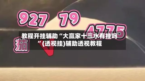 教程开挂辅助“大赢家十三水有挂吗”(透视挂)辅助透视教程