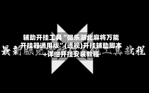 辅助开挂工具“微乐湖北麻将万能开挂器通用版”(透视)开挂辅助脚本+详细开挂安装教程-第3张图片