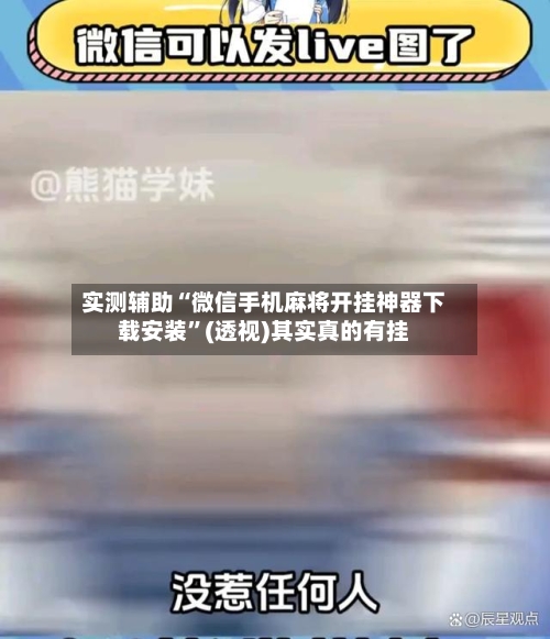 实测辅助“微信手机麻将开挂神器下载安装”(透视)其实真的有挂