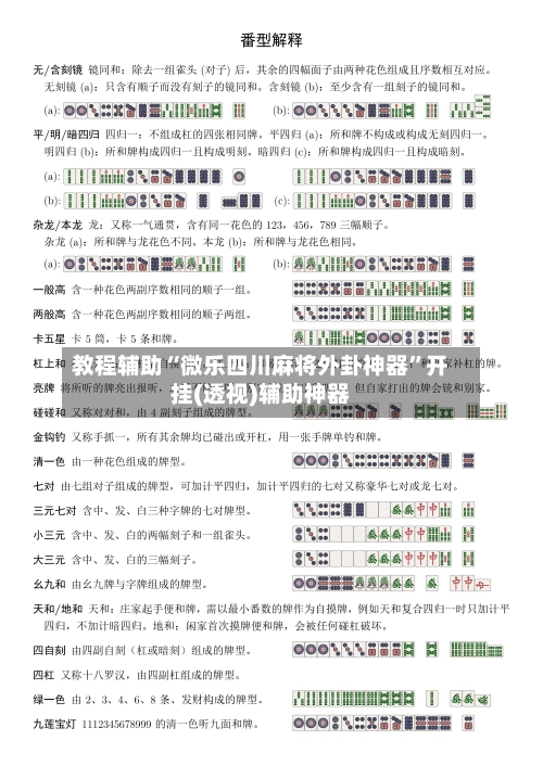 教程辅助“微乐四川麻将外卦神器	”开挂(透视)辅助神器-第2张图片