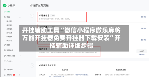 开挂辅助工具“微信小程序微乐麻将万能开挂器免费开挂器下载安装”开挂辅助详细步骤-第3张图片