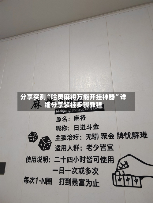 分享实测“哈灵麻将万能开挂神器”详细分享装挂步骤教程-第2张图片