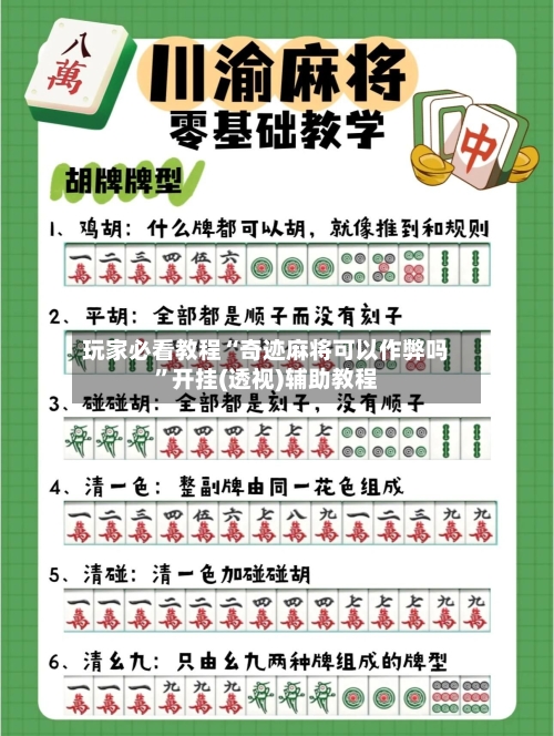 玩家必看教程“奇迹麻将可以作弊吗”开挂(透视)辅助教程-第2张图片