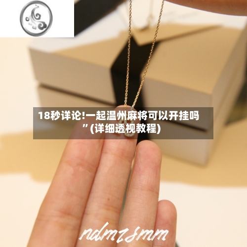 18秒详论!一起温州麻将可以开挂吗”(详细透视教程)