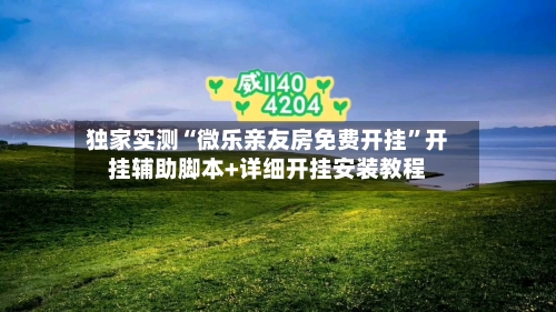 独家实测“微乐亲友房免费开挂”开挂辅助脚本+详细开挂安装教程-第3张图片