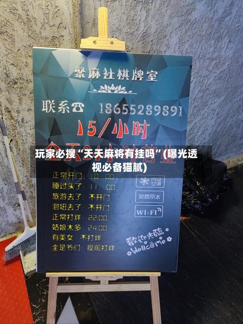 玩家必搜“天天麻将有挂吗	”(曝光透视必备猫腻)-第2张图片