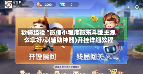 秒懂经验“微信小程序微乐斗地主怎么拿好牌(辅助神器)开挂详细教程