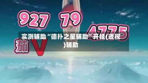 实测辅助“德扑之星辅助”开挂(透视)辅助-第3张图片