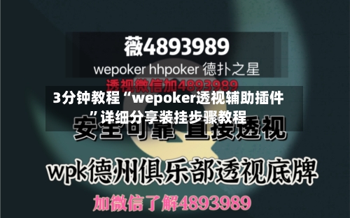 3分钟教程“wepoker透视辅助插件”详细分享装挂步骤教程-第3张图片