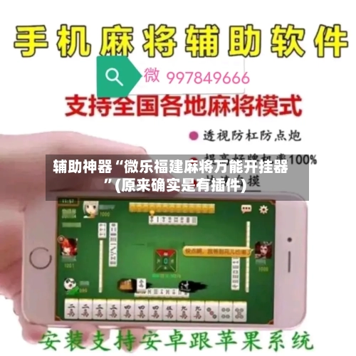辅助神器“微乐福建麻将万能开挂器”(原来确实是有插件)-第2张图片