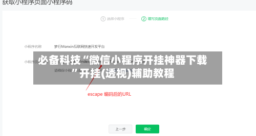 必备科技“微信小程序开挂神器下载”开挂(透视)辅助教程-第2张图片