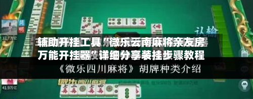 辅助开挂工具“微乐云南麻将亲友房万能开挂器”详细分享装挂步骤教程-第2张图片