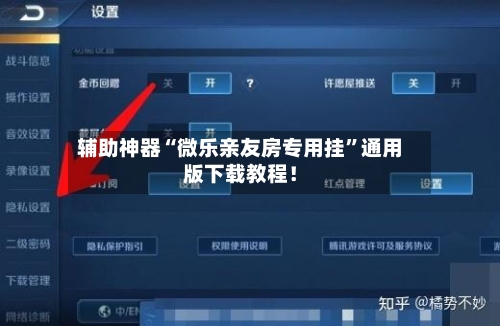 辅助神器“微乐亲友房专用挂	”通用版下载教程！-第2张图片