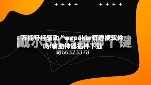 万能开挂辅助“wepoker有透视软件吗!辅助神器插件下载-第2张图片