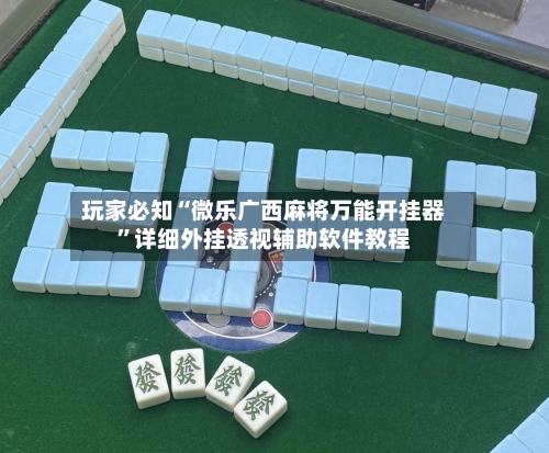 玩家必知“微乐广西麻将万能开挂器”详细外挂透视辅助软件教程-第3张图片