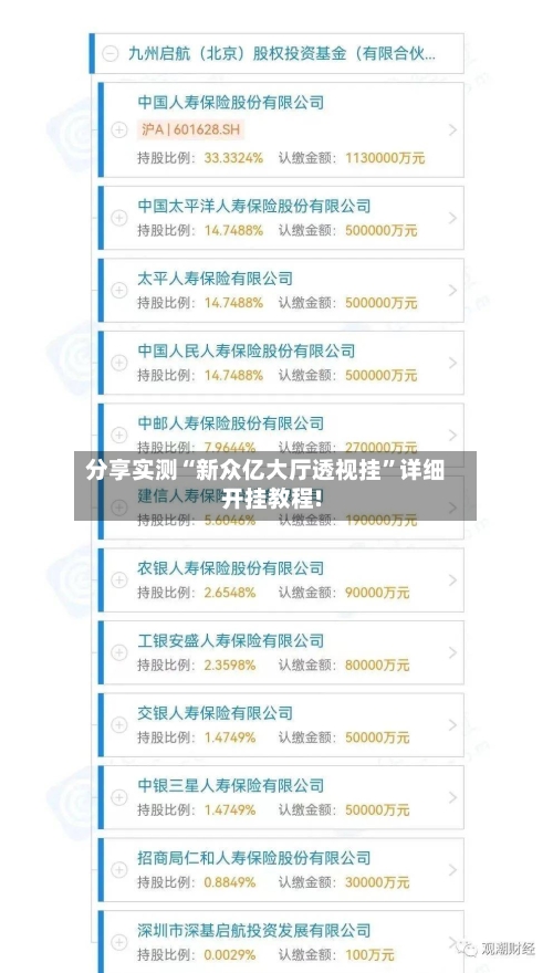 分享实测“新众亿大厅透视挂”详细开挂教程!-第2张图片