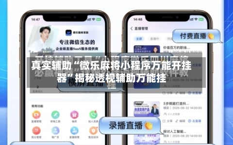 真实辅助“微乐麻将小程序万能开挂器”揭秘透视辅助万能挂-第2张图片