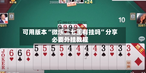 可用版本“微乐二七王有挂吗”分享必要外挂教程-第2张图片