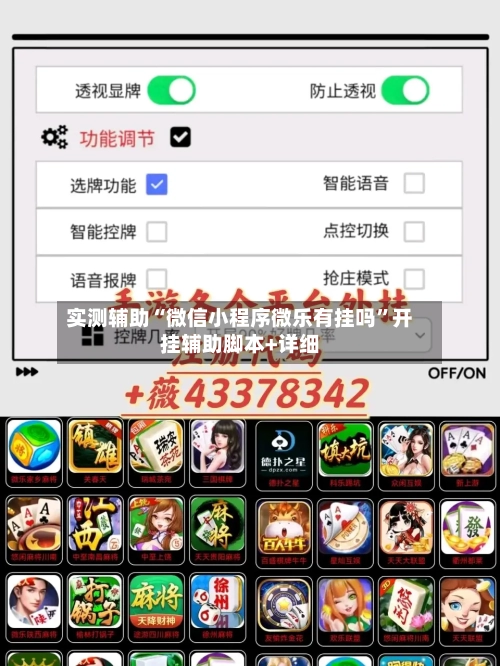 实测辅助“微信小程序微乐有挂吗”开挂辅助脚本+详细-第2张图片