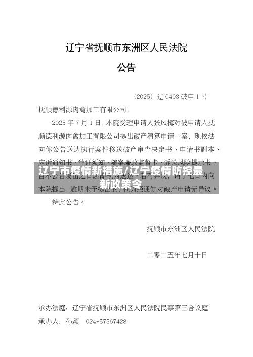 辽宁市疫情新措施/辽宁疫情防控最新政策令-第3张图片